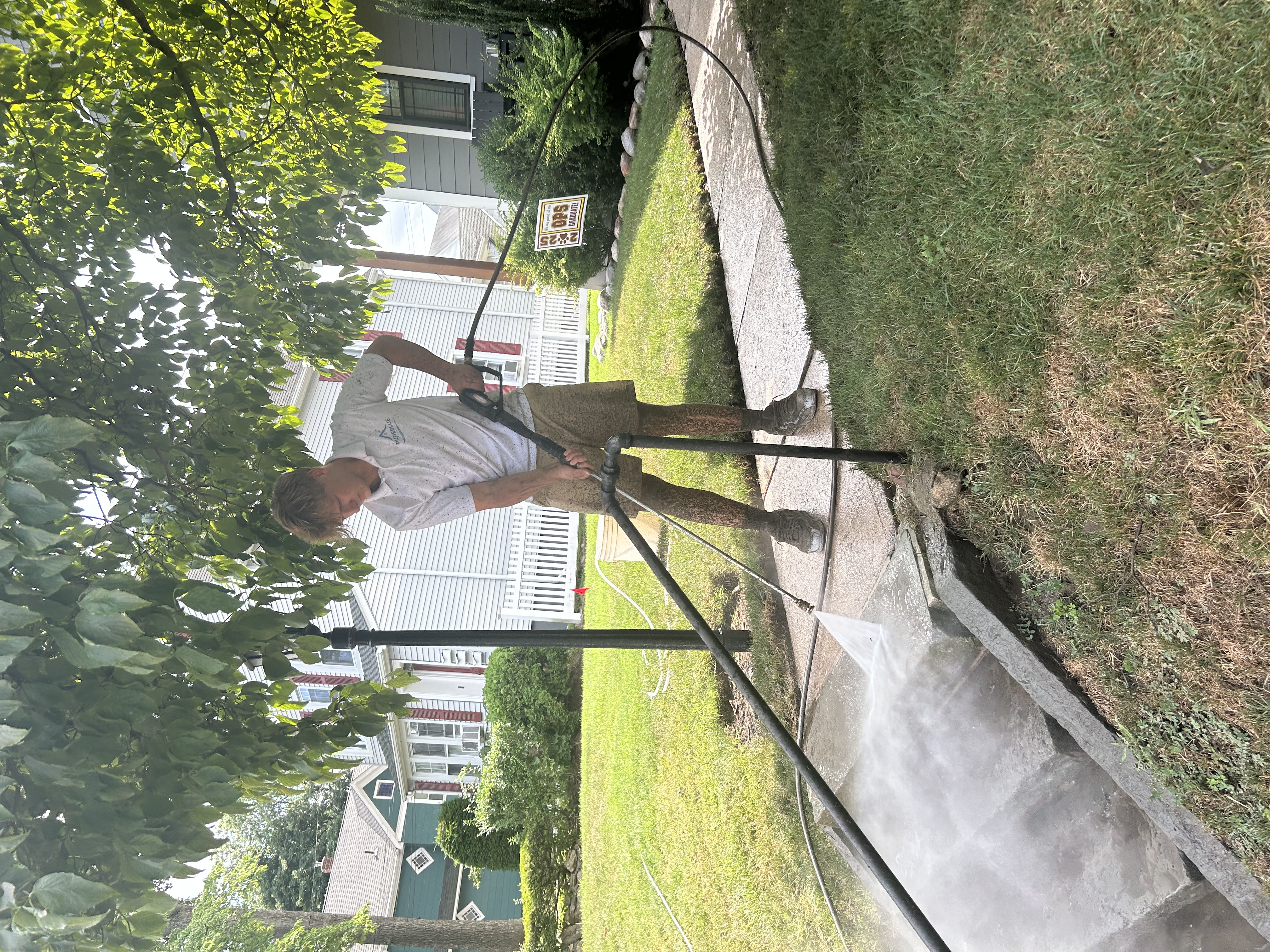Pressure washing service - surface cleaning